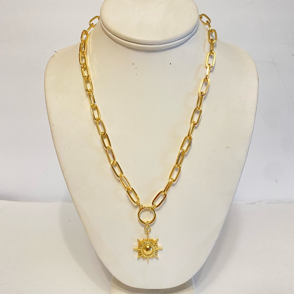 GYPSY STONE STATEMENT FASHION NECKLACE